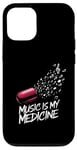 Coque pour iPhone 12/12 Pro Music is my Medicine for Music Lovers for a Music Lover