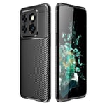 SKALO OnePlus 10T 5G Carbon Fiber TPU-skal - Svart Svart