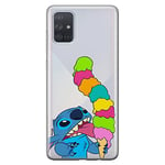 ERT GROUP Coque de téléphone Portable pour Samsung A71 5G Original et sous Licence Officielle Disney Motif Stitch 015 Parfaitement adapté à la Forme du téléphone Portable, partiel imprimé