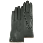 Gants Isotoner  femme gants cuir chaud vert sapin 68602