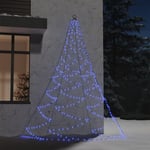 vidaXL Hängande julgran med metallkrok 260 blå LED 3 m inne/ute 328642