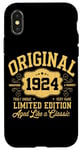 Coque pour iPhone X/XS Original 1924 "Aged like a Classic" 100e anniversaire