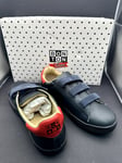 Kids Blue Trainers Boys Casual Bonton EUR 36 UK 3 Paris New In Box RRP: £98