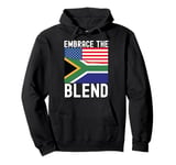 Half African Half American USA Flag South Africa Pullover Hoodie