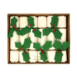 CHRISTMAS Luxury Holly Christmas Crackers (6 Pack)