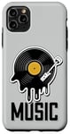 Coque pour iPhone 11 Pro Max Musique Disque Vinyle Tenue Rétro Pour Musiciens Et Concerts