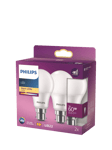 Philips 60W A60 B22 LED Dimmable Classic Bulb, Pack of 2, White