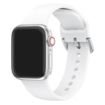 Apple Watch Series 5 40 mm klockarmband i silikon - Vit