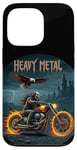 Coque pour iPhone 13 Pro Heavy Metal Thrash Hard Rock Horreur Rocker Tenue moto