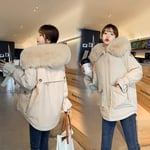 Doudoune Femme Doublure Chaude Manteaux d'hiver Vestes Femmes À Capuche Vestes Décontractées Femmes Hiver Épais Parkas Manteau Court Vêtements D'Extérieur XXL B