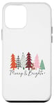 Coque pour iPhone 12 mini Simple et minimaliste - Motif sapin de Noël - Moderne