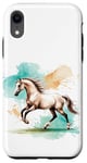 Coque pour iPhone XR T-shirt pour cheval, sweat à capuche de sport équestre, housse de téléphone portable pour poulains