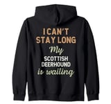 Cute Scottish Deerhound Dog Breed Owner Love Puppy Zip Hoodie