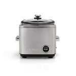 Cuisinart Rice Cooker 800g | Riz et céréales multicuiseur | Vapeur et maintien au chaud | Fil rétractable | acier inoxydable sans BPA | Tasse à mesurer et cuillère à riz | Livre de recettes inclus