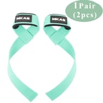 Gym Lifting Straps Marklyft Fitness Handskar Vikt green 2