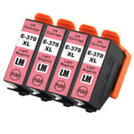 4 Light Magenta XL Ink Cartridges for Epson Expression XP-8500 XP-8600 XP-8700