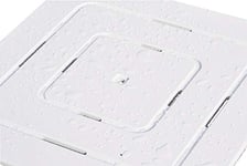 Castelmerlino Caillebotis de douche havane blanche en contreplaqué Okumè marine 60x60 cm pour receveurs de douche 80x80 cm