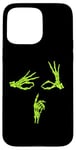 iPhone 15 Pro Max Green Graphic Skeleton Hands Shhh Say Less Green Graphic Case