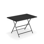 EMU - Arc en Ciel Folding Table 110 cm, Black - Hagebord - Svart - Metall