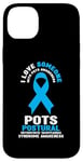 Coque pour iPhone 14 Plus Sensibilisation bleu clair - I Love Someone With POTS Awareness