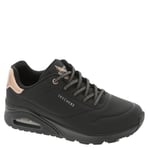 Skechers Uno, Baskets Femme, Noir, 35.5 EU