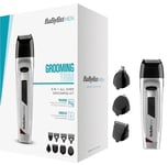 BABYLISS MEN 8-in-1 CORDLESS GROOMING KIT FACE BODY HAIR CLIPPER TRIMMER - NEW