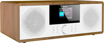 Radio Internet Wifi - Micro Chaine Hifi Bluetooth -200W - Lecteur Cd - Radio Dab (Dab+/ Fm) - Radio Cd - Avec Port Usb Pour Le Chargement - Mir270 - Bois