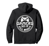 Gamers Do It All Night Funny Gaming Quote Pullover Hoodie