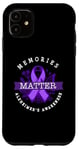 iPhone 11 Memories Matter Alzheimer's Awareness Ribbon Case