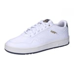 PUMA Mixte Court Classic Sneaker, White-Galactic Gray Gold, 42 EU