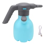 Pulv&eacute;risateur &eacute;lectrique de jardin, aliment&eacute; par batterie rechargeable de 1,5 L, arrosage automatique, brumisateur de plantes portable pour l'ext&eacute;rieur, bleu, sans buse pivotante