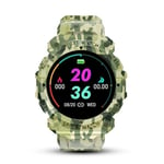 Montre intelligente FD68, TFT 1,3'', Bluetooth 4.2, podomètre, calories et distance parcourue, mode multisport, notifications : Appel, SMS, réseaux sociaux - Troop Green - Neuf