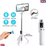 Bluetooth Selfie Stick Remote Phone Holder Tripod Stand For iPhone Universal UK