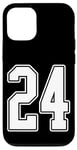 Coque pour iPhone 14 #24 Maillot de sport pour fan de sport Blanc