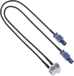 Adaptateur D'Antenne De Voiture Dual Fakra | Double Connecteur Véhicule Fakra Compatible Avec Les Radios De Dans V.W. Golf 5, 6, Eos, Jetta, Touareg Rcd, Rns310, Rns, Radio Mfd | T[VID062838]