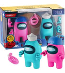 Among Us Series 2 Action Figures 2 Pack Of Crewmate Figures: Pink & Cyan