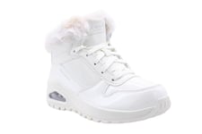 Skechers Women's UNO Rugged Ankle Boot, White, 5.5 UK