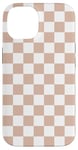 Coque pour iPhone 14 Beige à carreaux