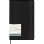 Agenda civil semainier Moleskine Grand Format Couverture Souple Noir