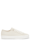 Boss Womenss AidenLM Tennis Trainers in White material_Leather - Size UK 5