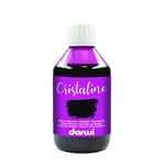 DARWI - DA2300250900C - Un flacon d'Encre à Dessiner transparente et lumineuse - Pour Enfants - Coloris Violet - 250 ML - DARWI CRISTALINE - Aquarellable après séchage