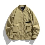 Tacvasen-Blouson Bombardier Rembourr¿¿ Pour Homme",Pardessus Classique,Pilote Orange,Streetwear D¿¿Contract¿¿,Vestes D'ext¿¿Rieur,"Semi-Saison