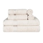 Superior Serviette en Coton, Ivoire, Lot de 6 pièces