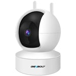 [Auto Tracking] Home Security Camera WiFi, GENBOLT Indoor Camera Baby Monitor IP Surveillance Camera with Humanoid Detection, Nanny Pet Dog Cam with Auto Cruise,1080P Loop Recording with Audio Alarm