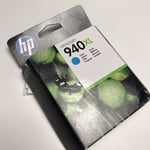 HP 940XL Cyan Printer Ink C4907 Genuine Original Hewlett Packard New