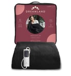 Dreamland Relaxwell Luxury Black Heated Electric Throw