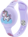 Ofkoz Kids Apple AirTag armband (enhörning/lila)