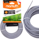 Ligne de coupe 2,4mm 15m rond KT-V25 MAMUTH fil pour débroussailleuse Stihl Nac 