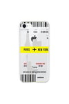 Evetane Coque et étui téléphone mobile iphone 7/8/ se 2020 souple transparente blllet paris-new york motif ecriture tendance evetane.