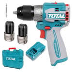 Total Li-Ion 16V Compact Brushless Cordless Drill (with 2 x Batteries & Charger)